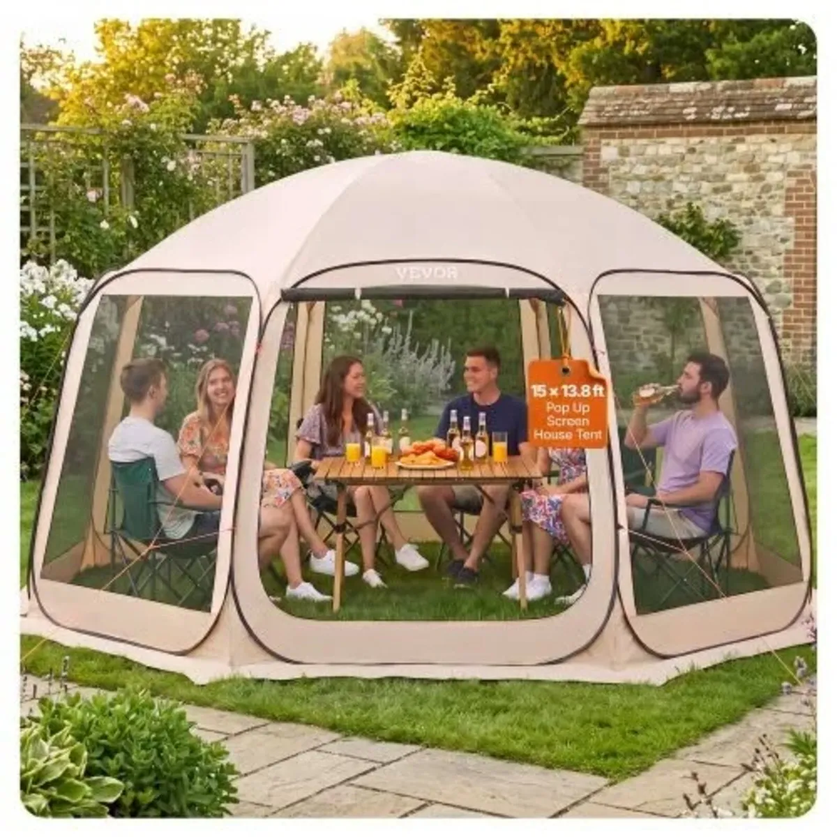 Screen House Tent, 4500 x 4250 x 2450 mm, 12-15 Pe - Image 1