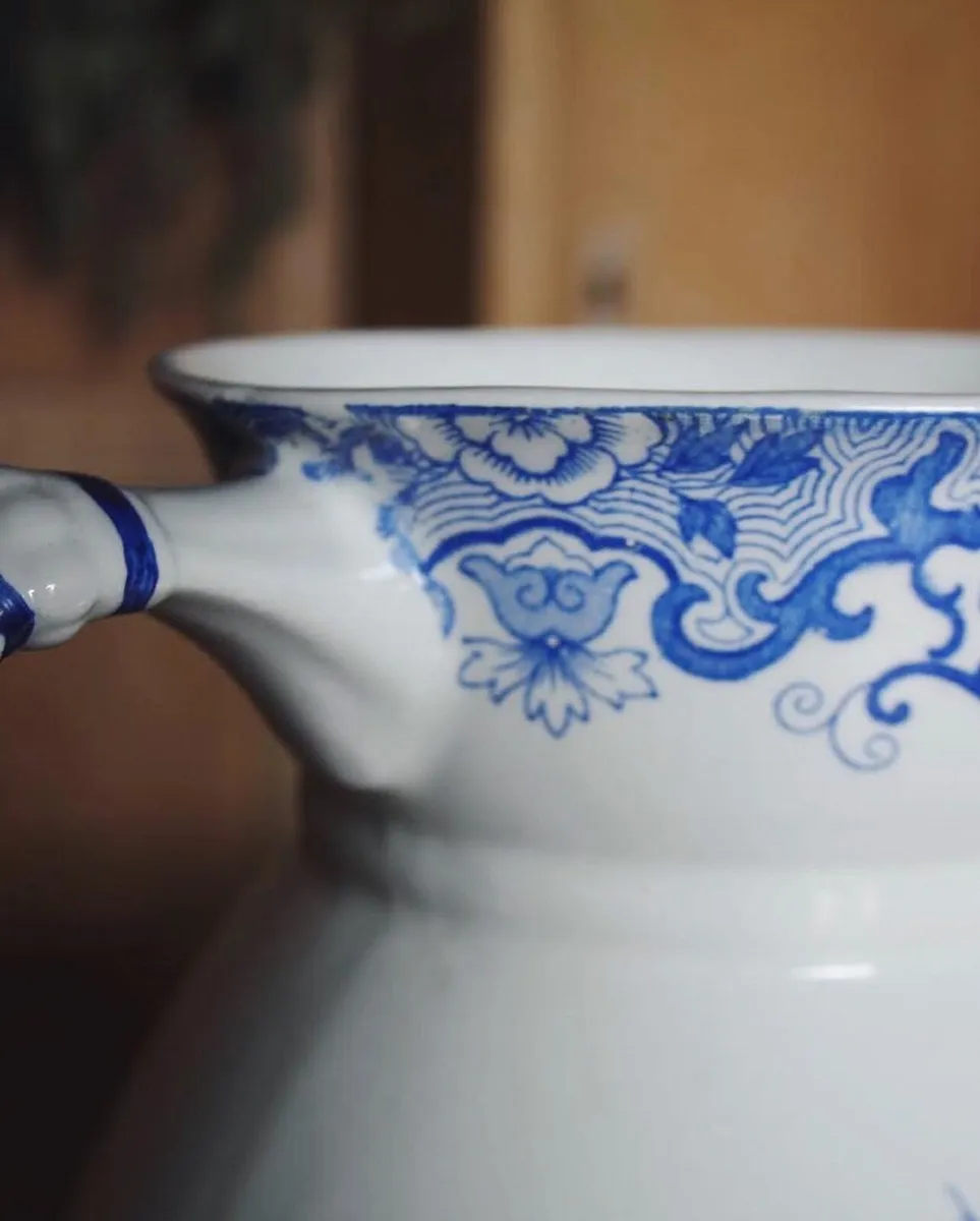 Large Antique china Wash Jug - Image 4