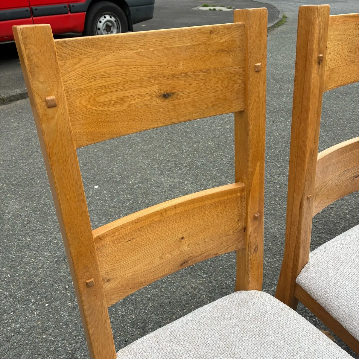 Fabulous 4 Solid oak Chairs - Image 4