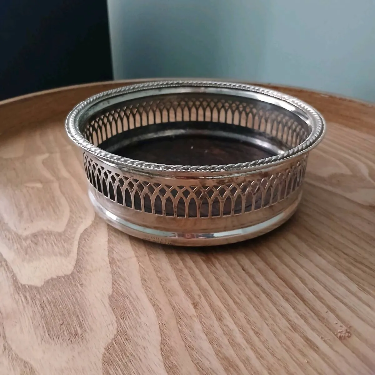 Silver Plated Wine Coaster - Image 1