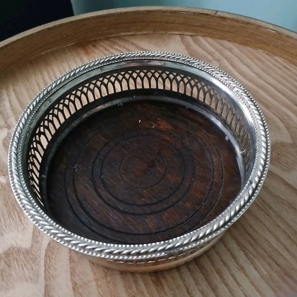 Silver Plated Wine Coaster - Image 2