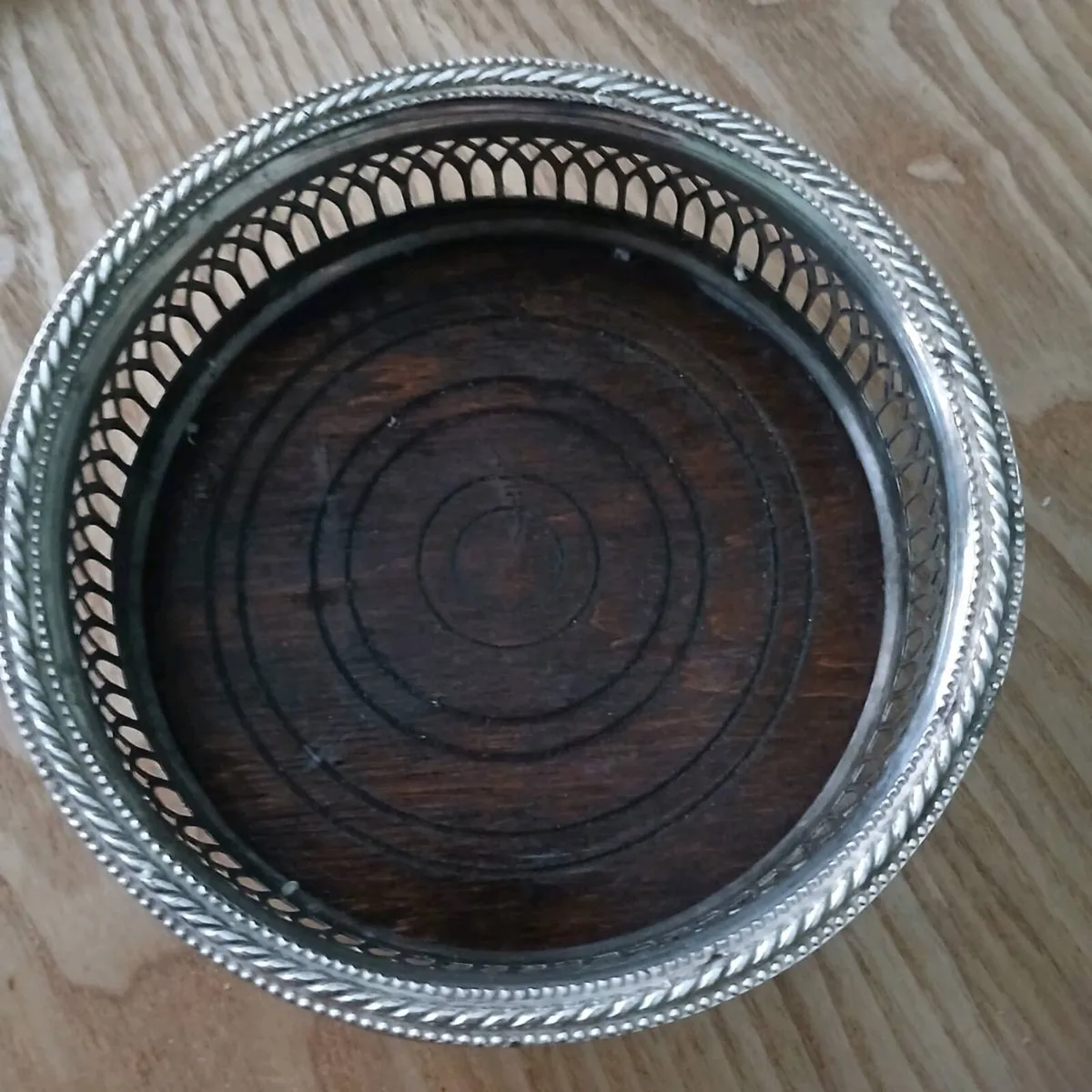 Silver Plated Wine Coaster - Image 3