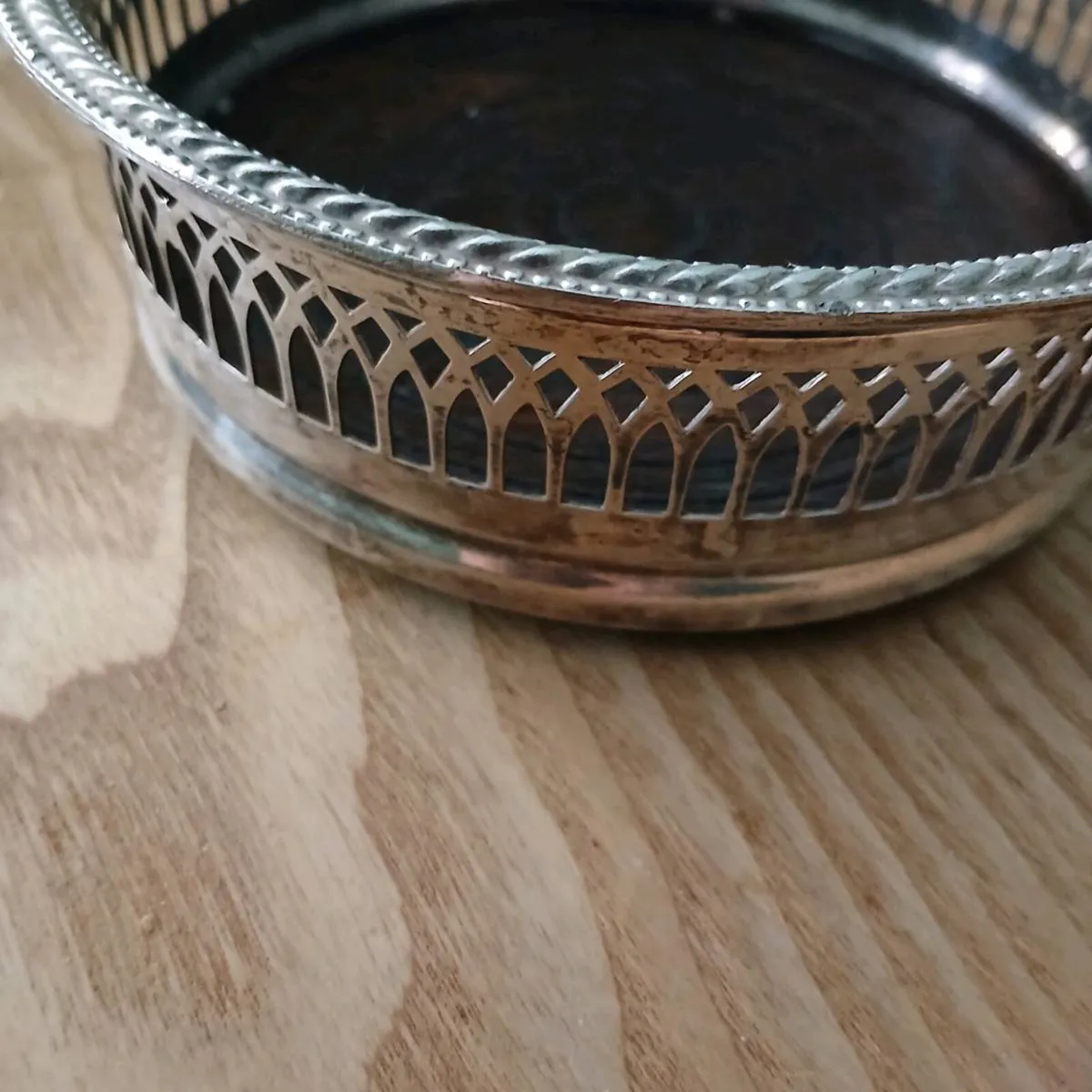 Silver Plated Wine Coaster - Image 4