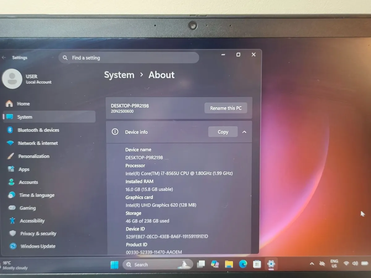 Lenovo ThinkPad T490 Intel i7 8th Gen | 16GB RAM | - Image 2