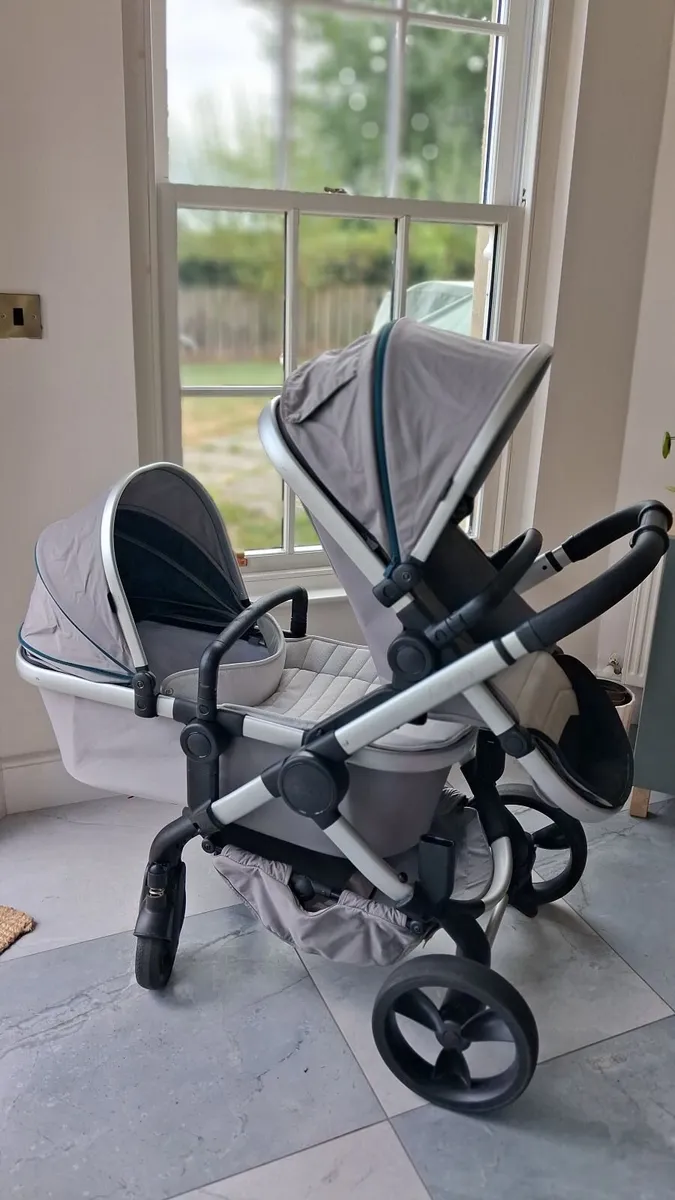 iCandy pram and double buggy combo system - Image 1
