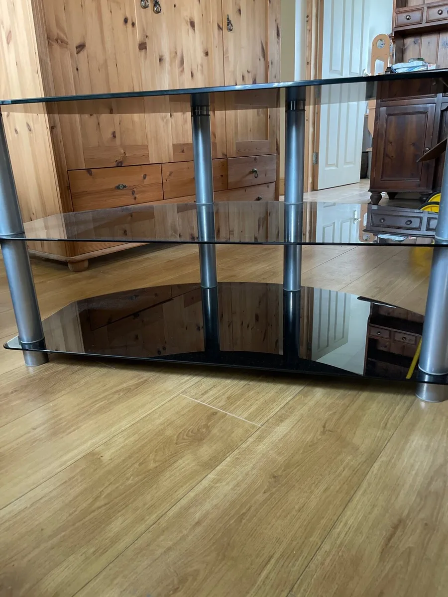 Black Glass TV Stand. - Image 4