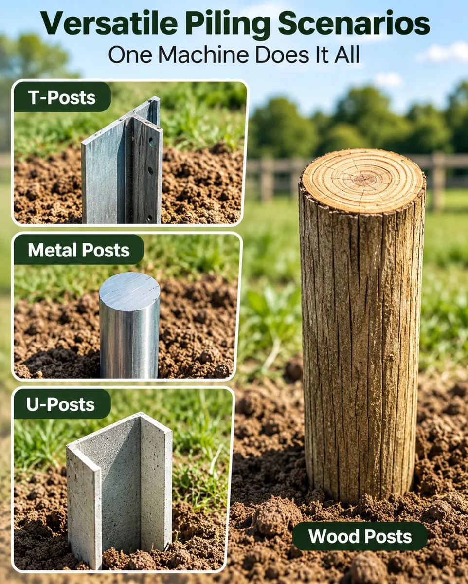 Heavy Duty Fence Post Driver 6.1 Inch Carbon Steel - Image 3