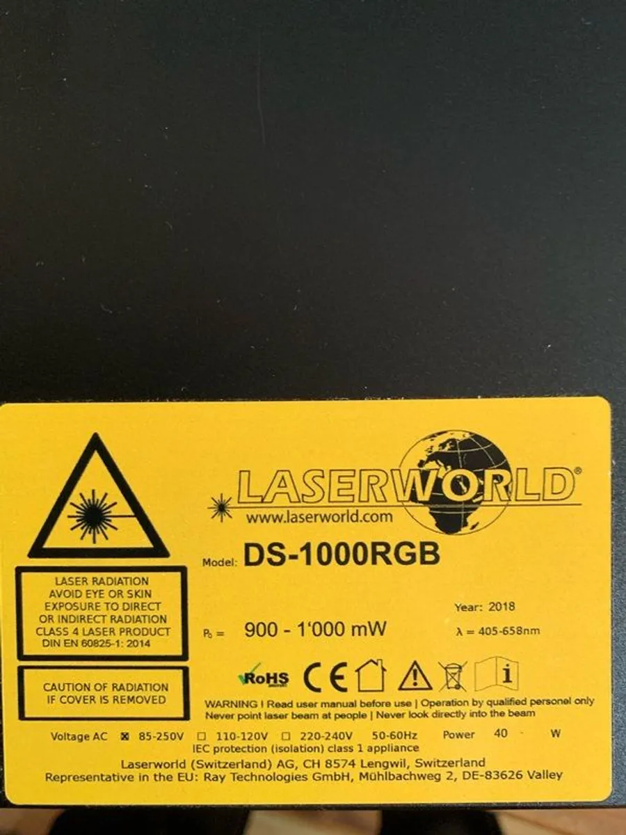 Laserworld DS-1000RGB 1W RGB Laser - Image 2