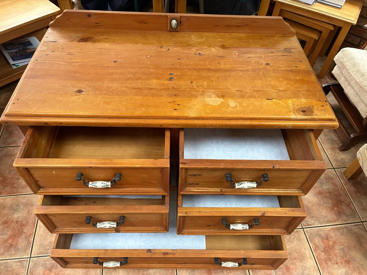 Pine Chest of Drawers - Image 4