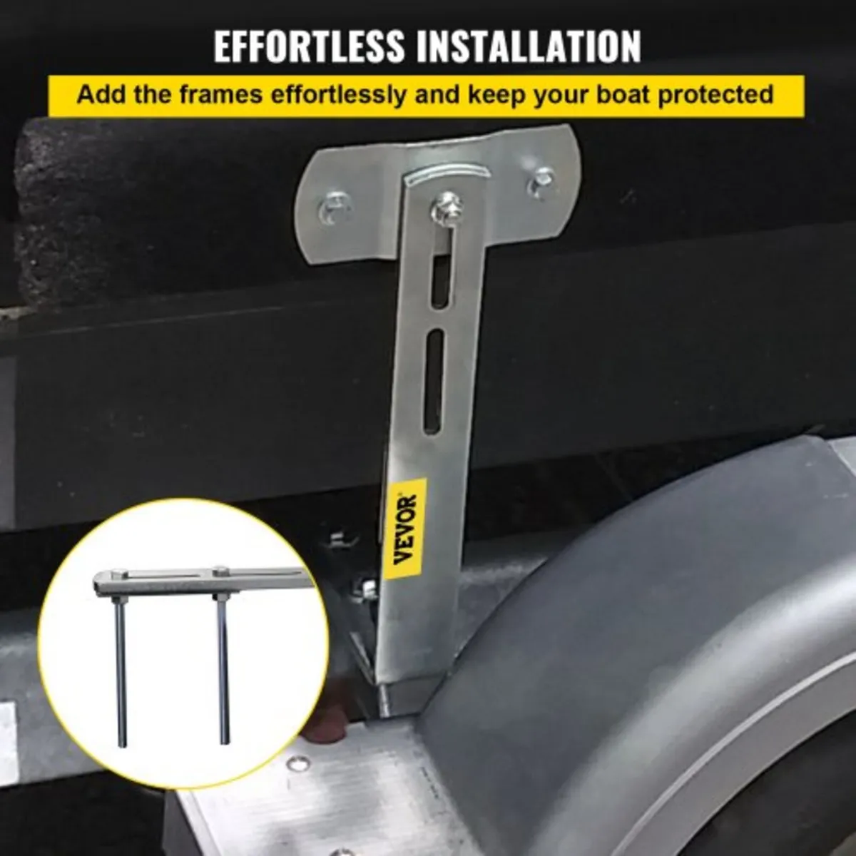 Boat Trailer Guide-ons, 48", 2 PCS Rustproof Steel - Image 3