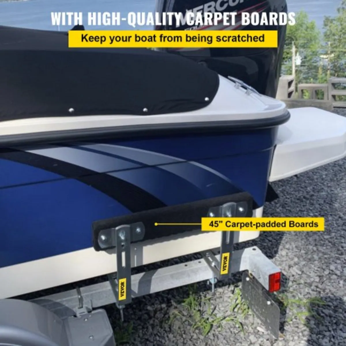 Boat Trailer Guide-ons, 48", 2 PCS Rustproof Steel - Image 4