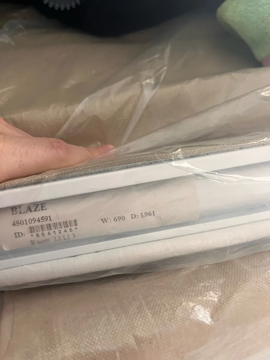 Toffee colour Roman blind x 2 - Image 2