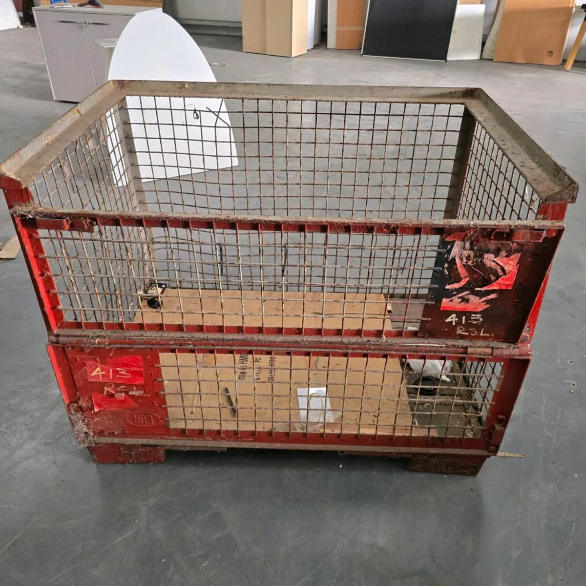 Metal cage euro pallet size. - Image 2