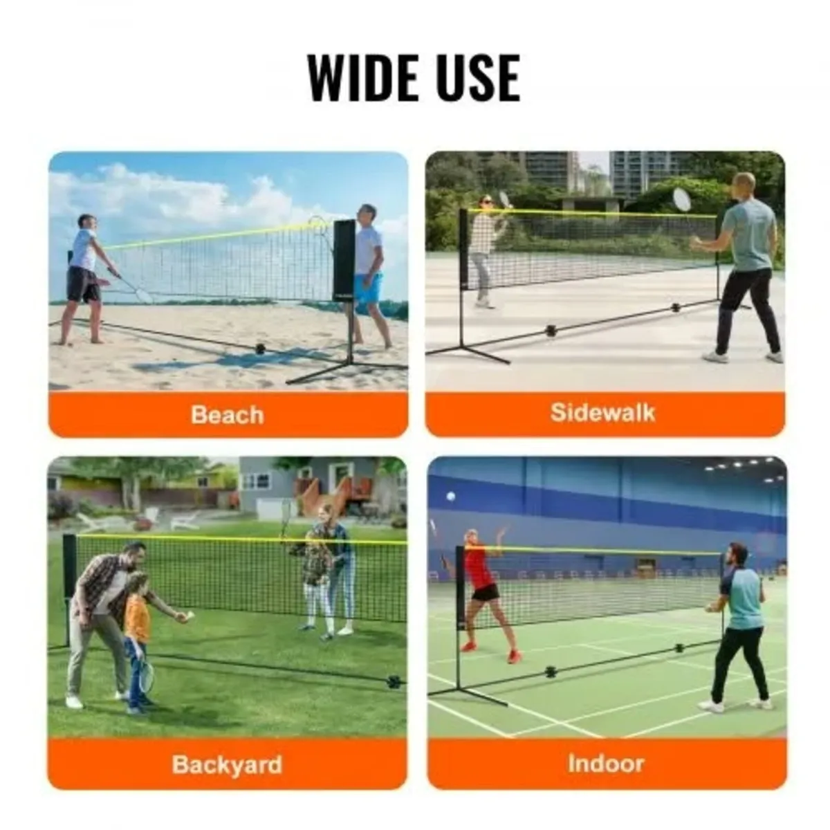 20ft Badminton Net Set Outdoor Portable Volleyball - Image 4
