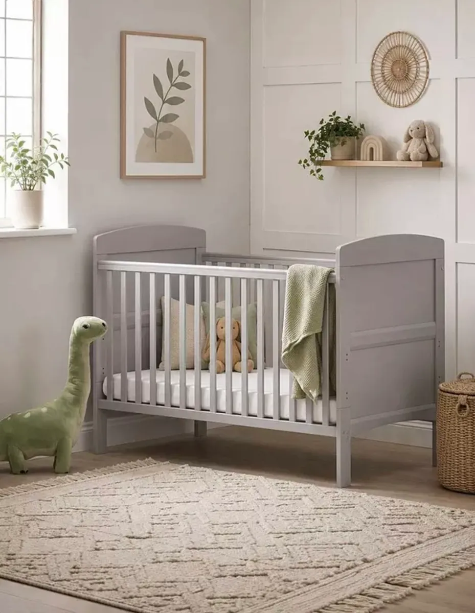 Obaby Grey Cot / Cotbed - Image 1