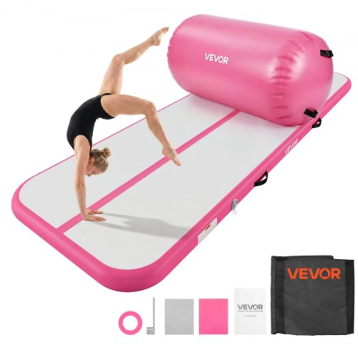 Inflatable Gymnastics Air Mat with Air Barrel 3m T - Image 1