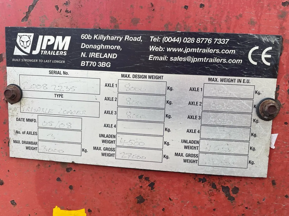 JPM Tri Axle Low Loader - Image 3