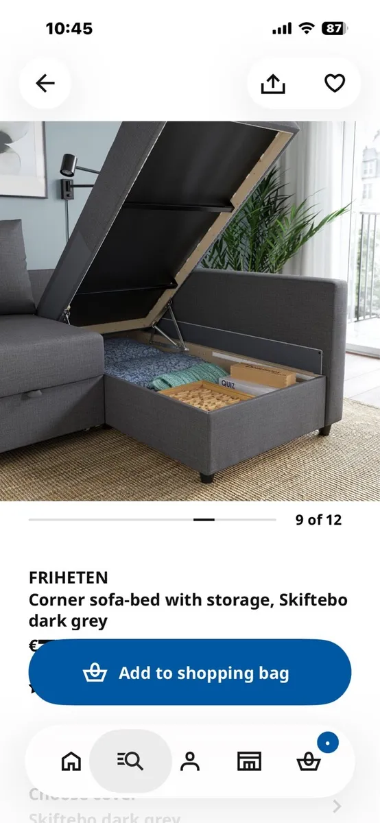 Ikea corner sofa bed - Image 3