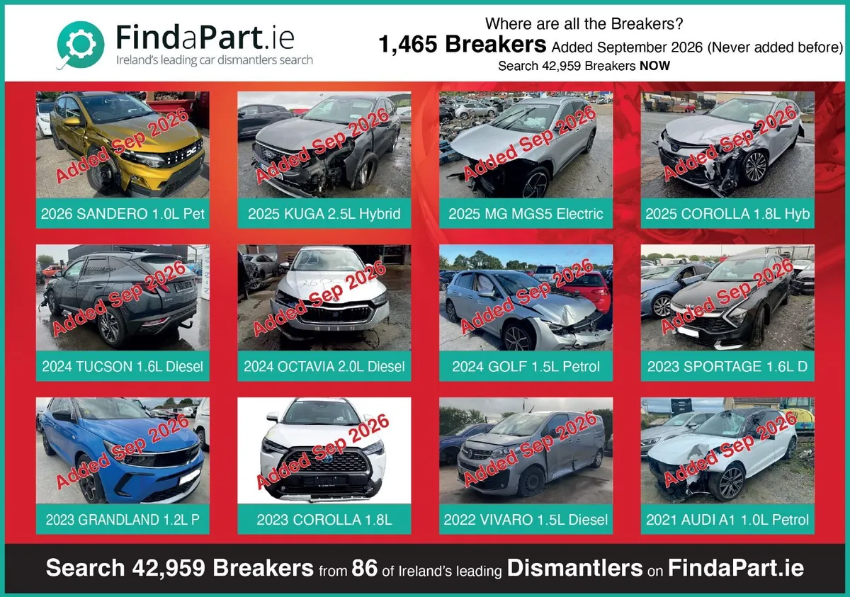 Large Range of Cars/Vans For Breaking/Dismantling - Image 1