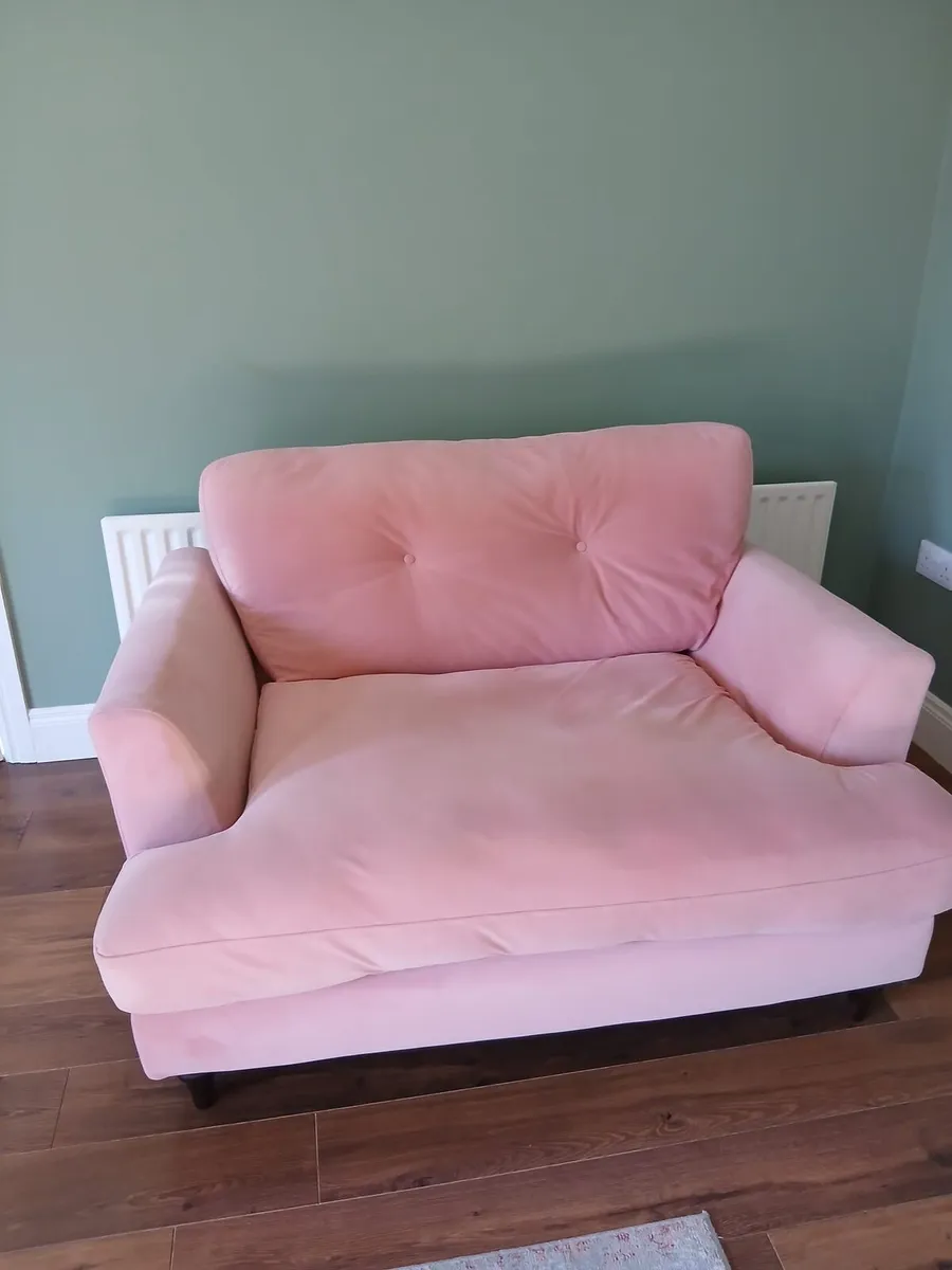 Pink 2 seater couch