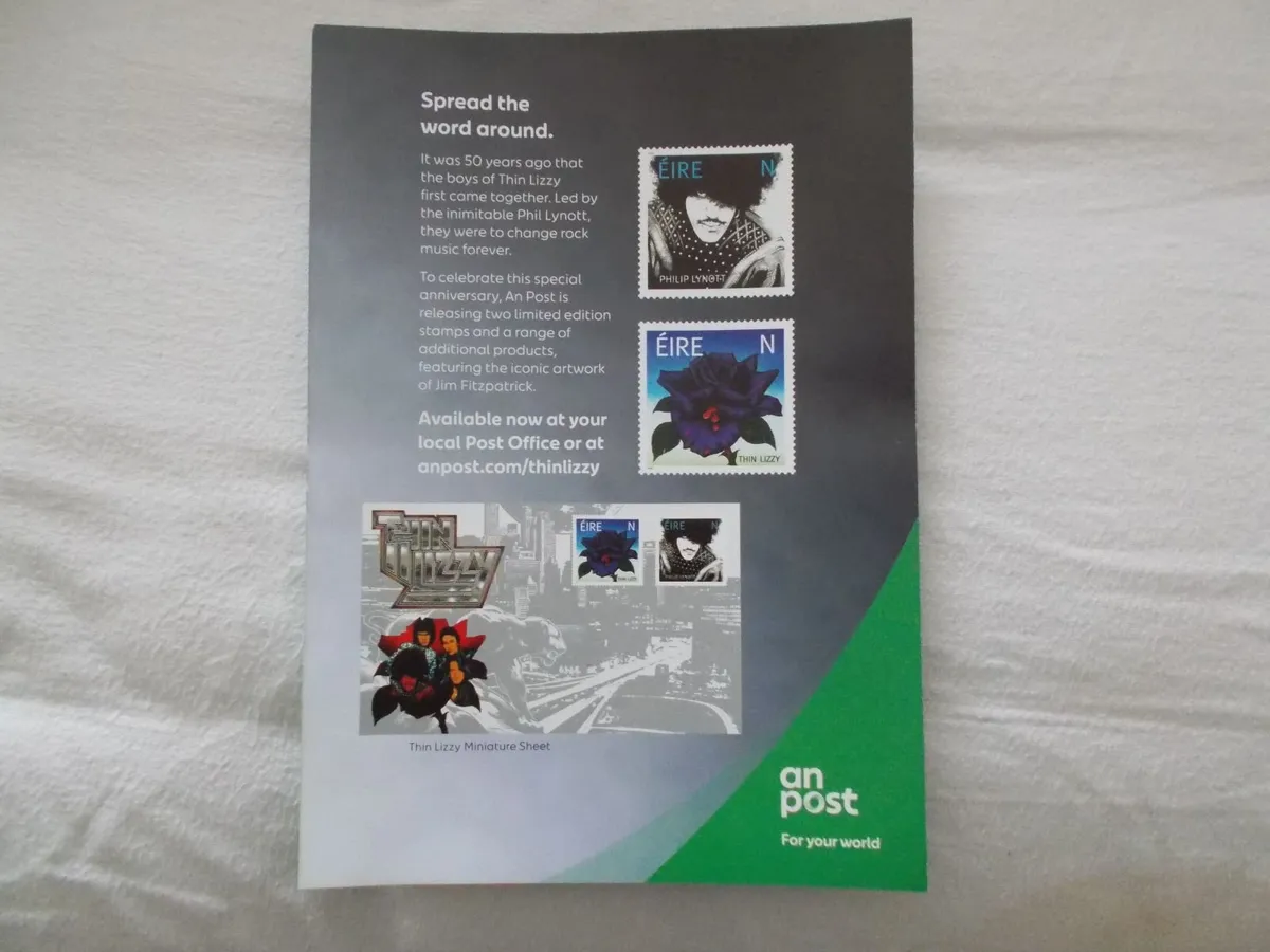 Phil Lynott Stamps & Flyer - Image 2