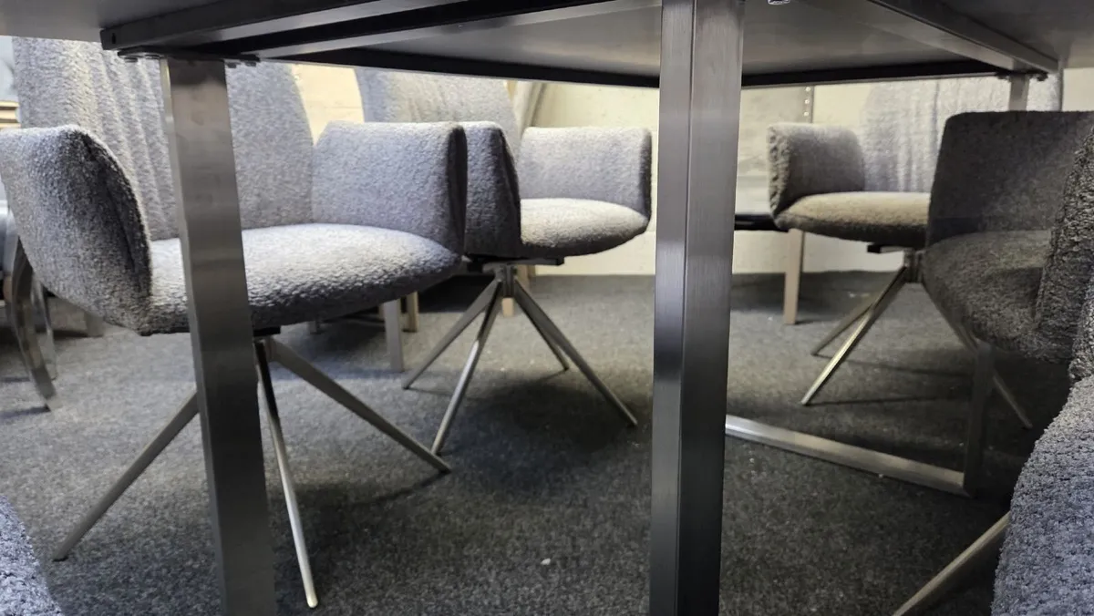 Oslo Grey Dining Set Delivered - Image 4