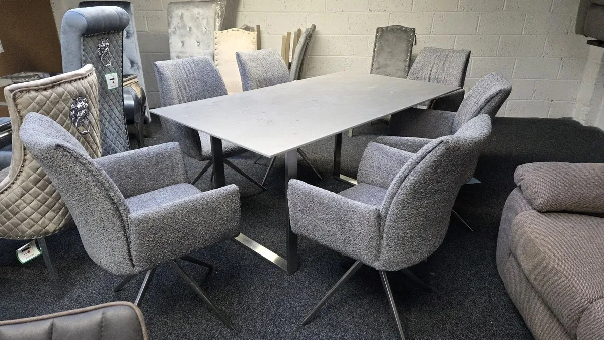 Oslo Grey Dining Set Delivered - Image 3