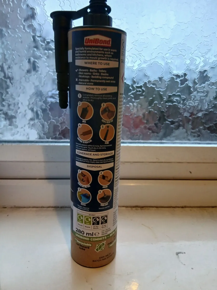 UniBond Kitchen & Bathroom Anti-Mould Silicone - Image 3