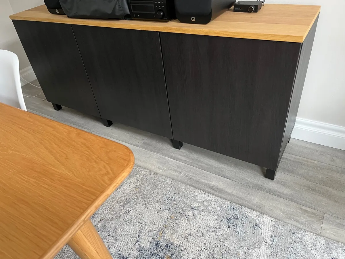 Basta Sideboard Black and oak - Image 2