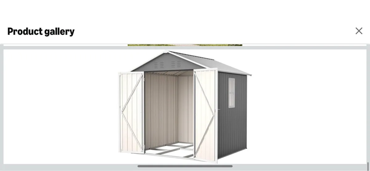 6x6 steel garden shed - Image 1