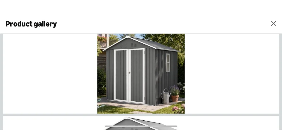 6x6 steel garden shed - Image 2