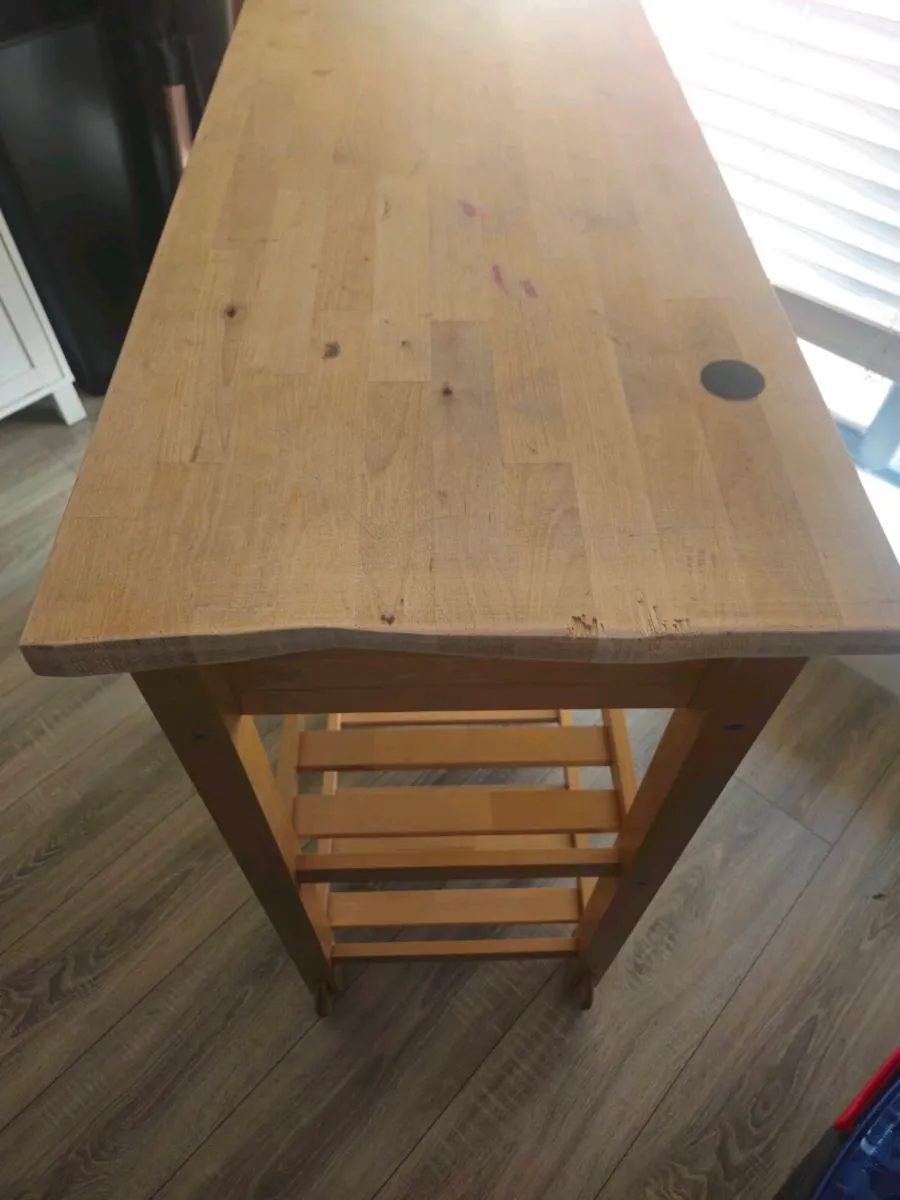 Ikea butcher block trolley - Image 2