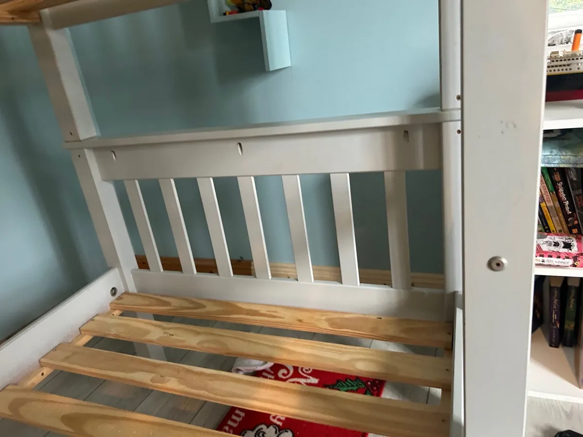 Childrens Bunk Bed light grey coloured for sale - Image 3