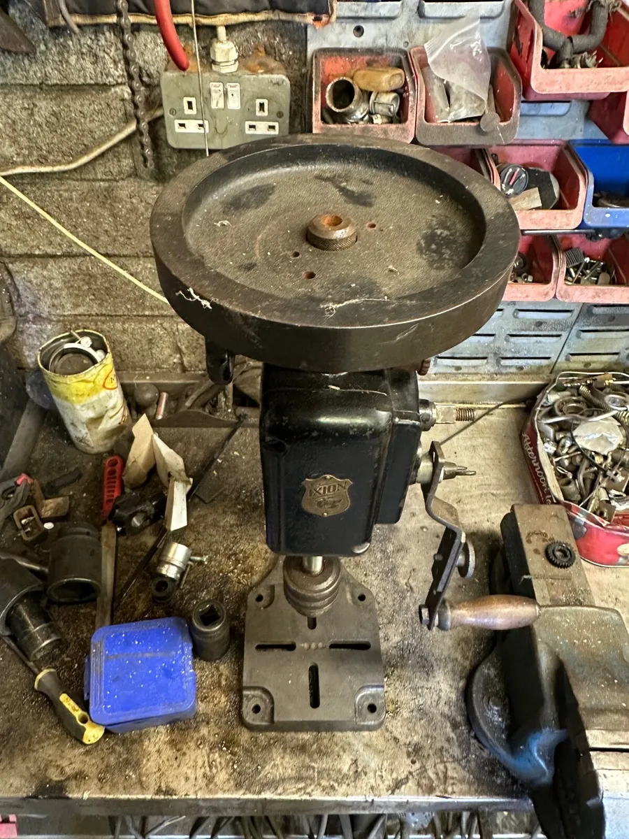 Antique bench top drill - Image 3