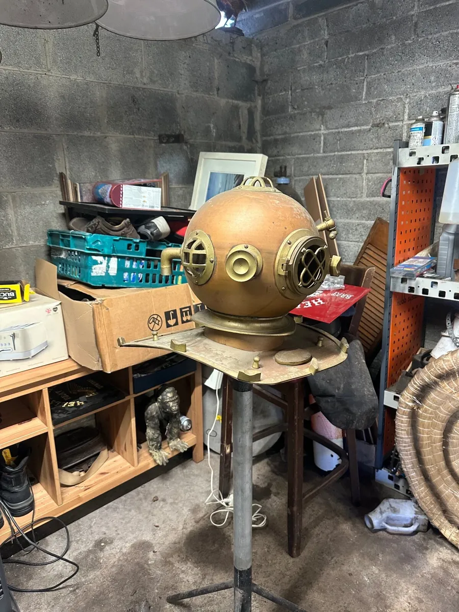 Antique divers helmet - Image 2