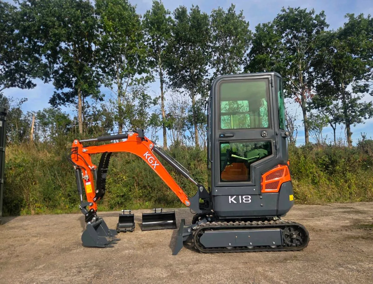 NEW 1.8ton Mini Digger Kubota Powered KGX K18 - Image 2