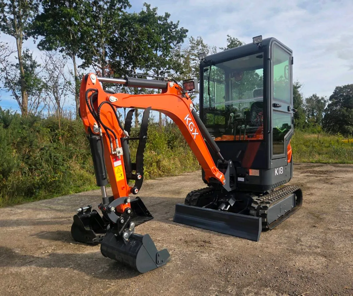 NEW 1.8ton Mini Digger Kubota Powered KGX K18 - Image 3
