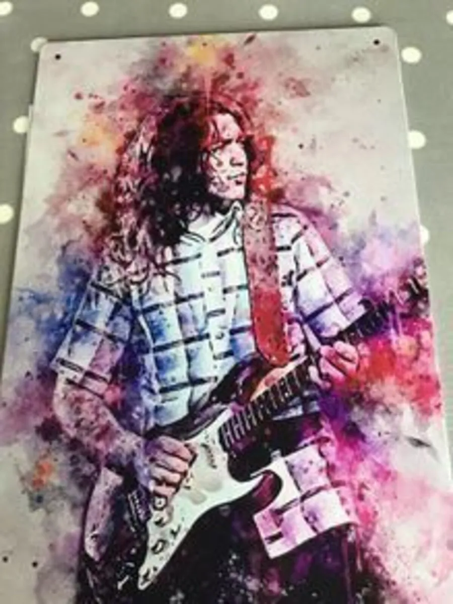 Rory Gallagher Wall Plaque (Metal)