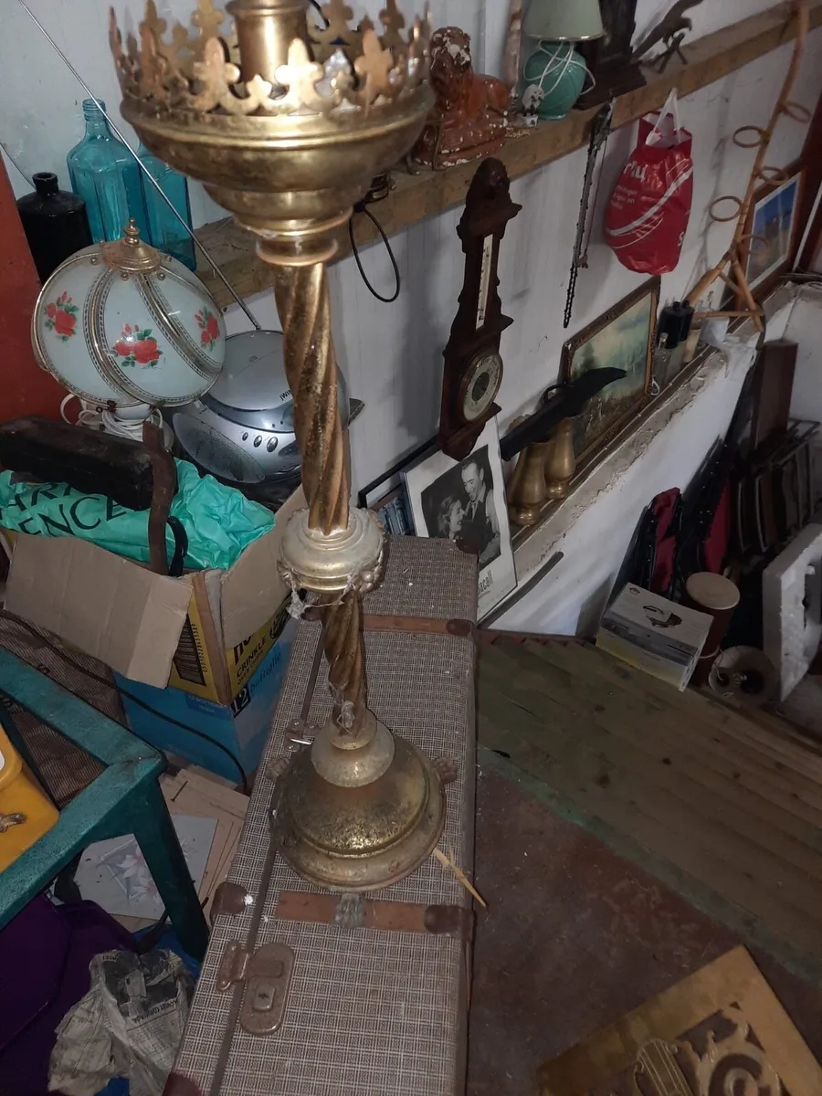 Antique candleholder - Image 1