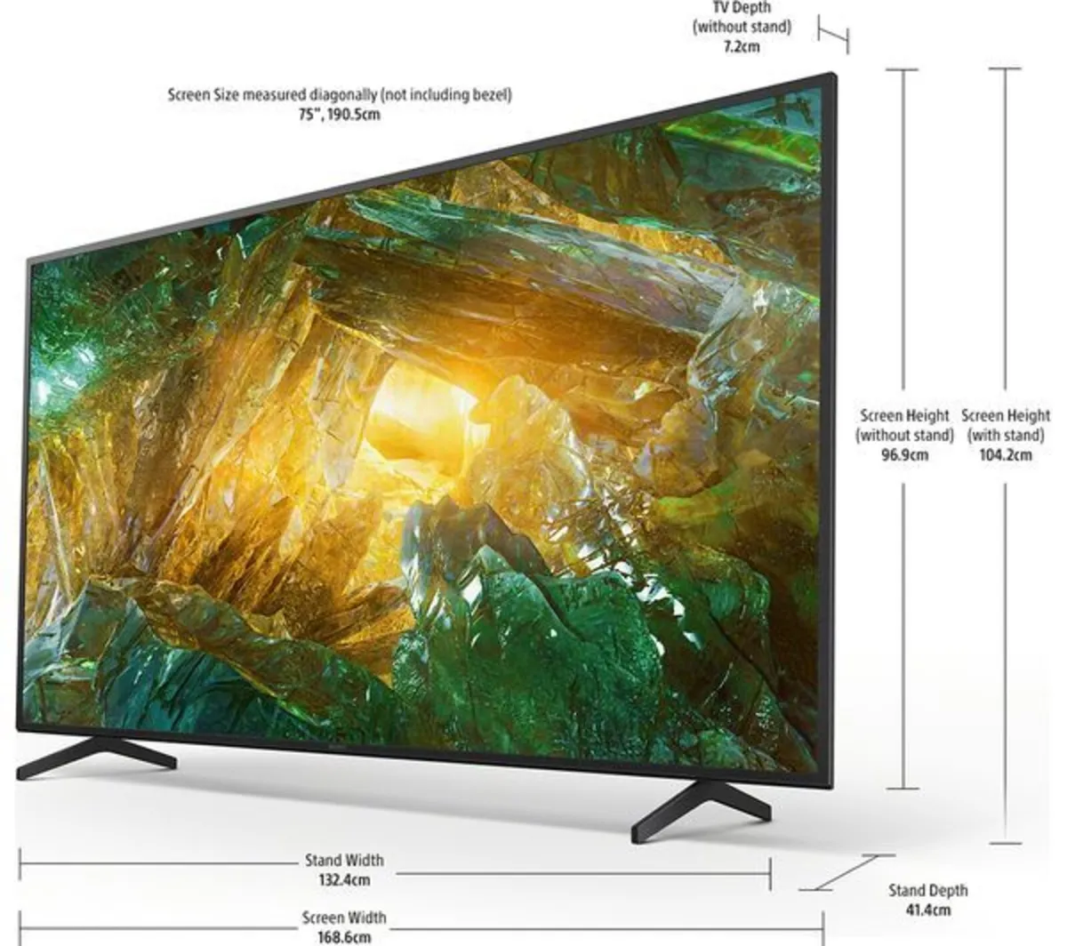 SONY - BRAVIA KD75XH8096BU 75" Smart 4K Ultra HD H - Image 2