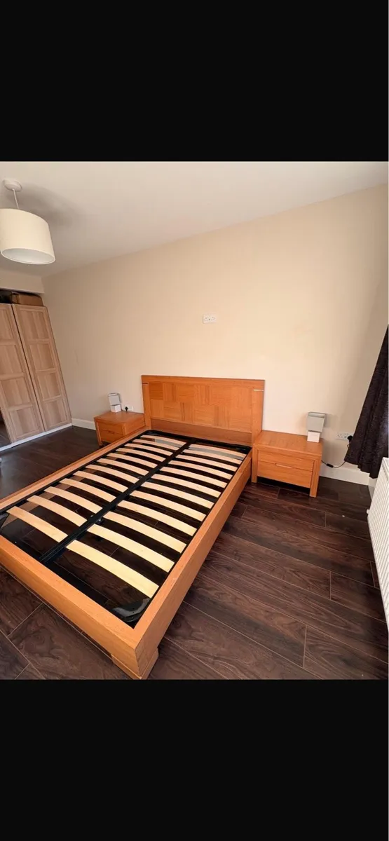 King Size bed with lockers and chest of drawers - Image 2