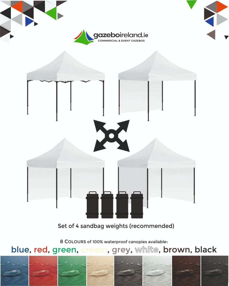 3x3m Pop Up 40mm Gazebo 820D Premium - Image 1