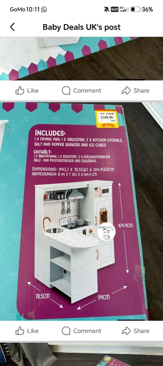 Little chef play kitchen - Image 2