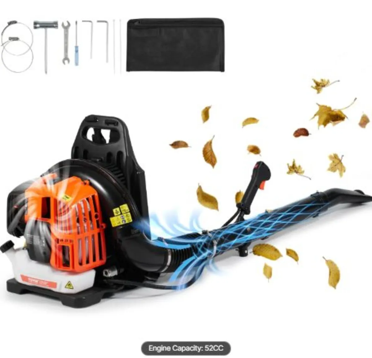 Backpack Leaf Blower,52CC 2-Cycle Gas Leaf Blower - Image 1