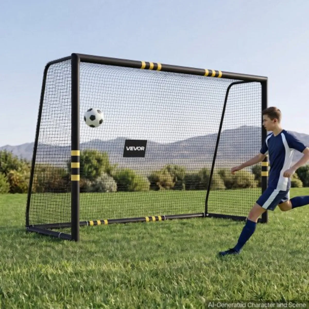 Soccer Goal 3 x 2 m Soccer Goal for Backyard Iron - Image 1
