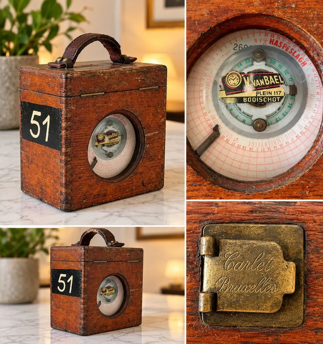 Vintage pigeon racing clock