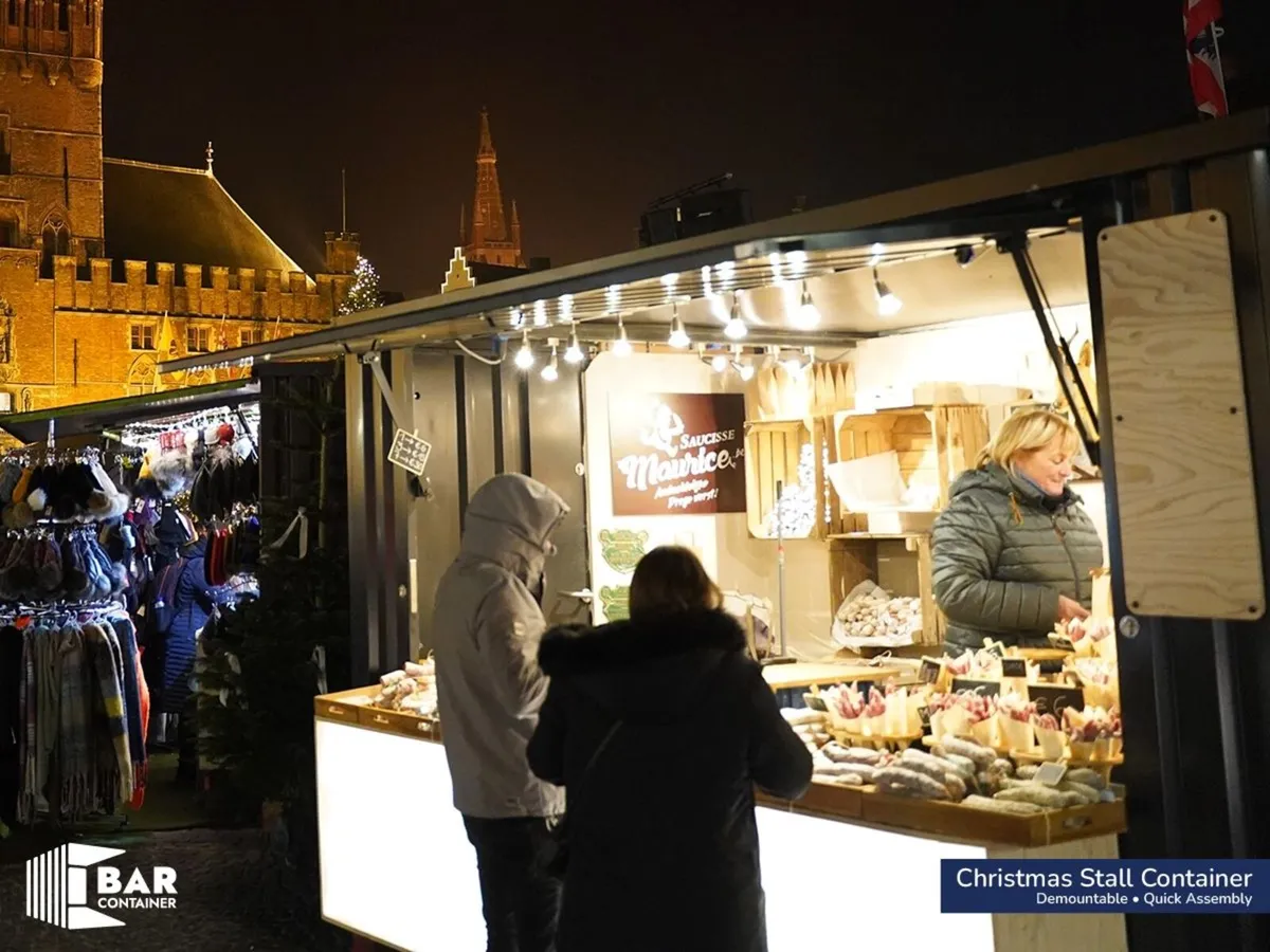 Christmas Stall Container – 4x2m XL Black - Image 3
