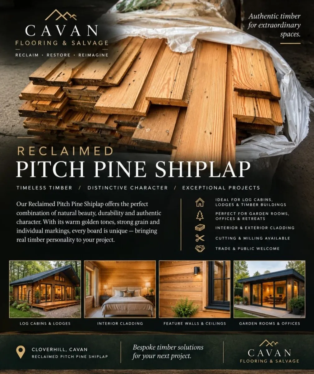 RECLAIMED PITCH PINE SHIPLAP  AUTHENTIC TIMBER FOR - Image 1