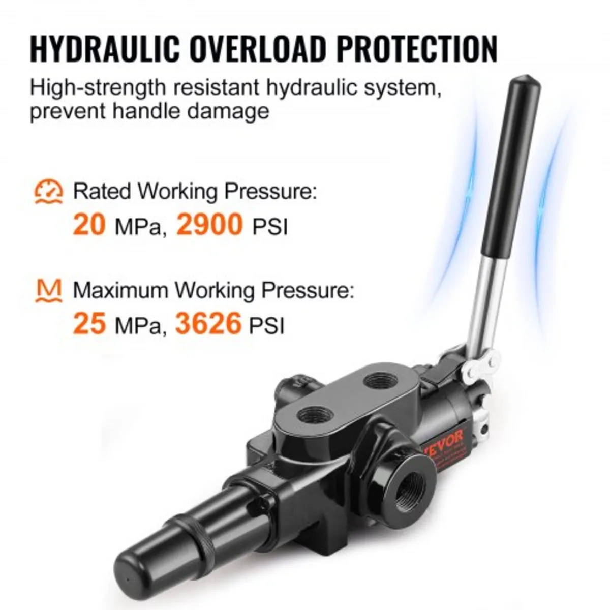 Hydraulic Log Splitter Valve 1 Spool, 25 GPM Hydra - Image 3