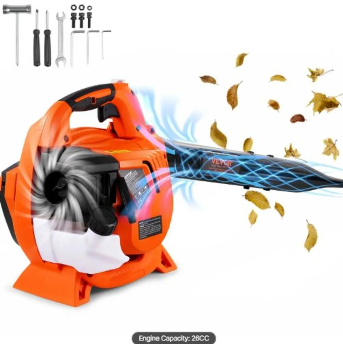 Gas Leaf Blower, 26CC 2-Cycle Handheld Leaf Blower - Image 1